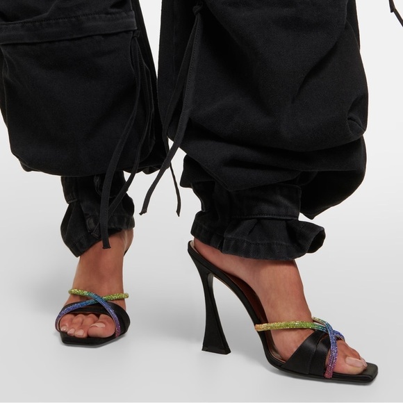 D’Accori Lust Rainbow Crystal Embellished Crossover Pumps - Picture 2 of 11